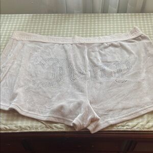 Juicy Couture Women's Cream (Pinkish) Lounge Shorts XL